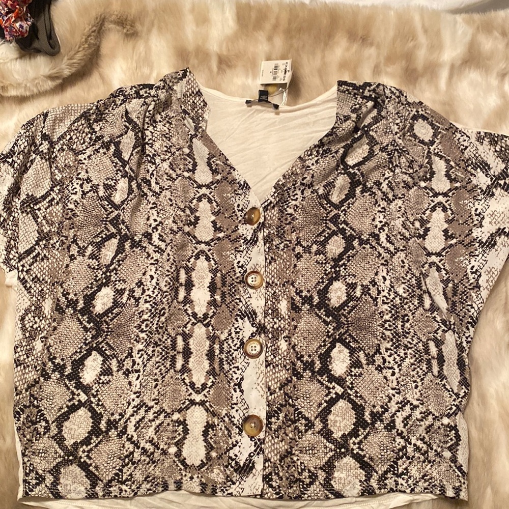 Brand New- Express Short-Sleeved Button Down Shirt